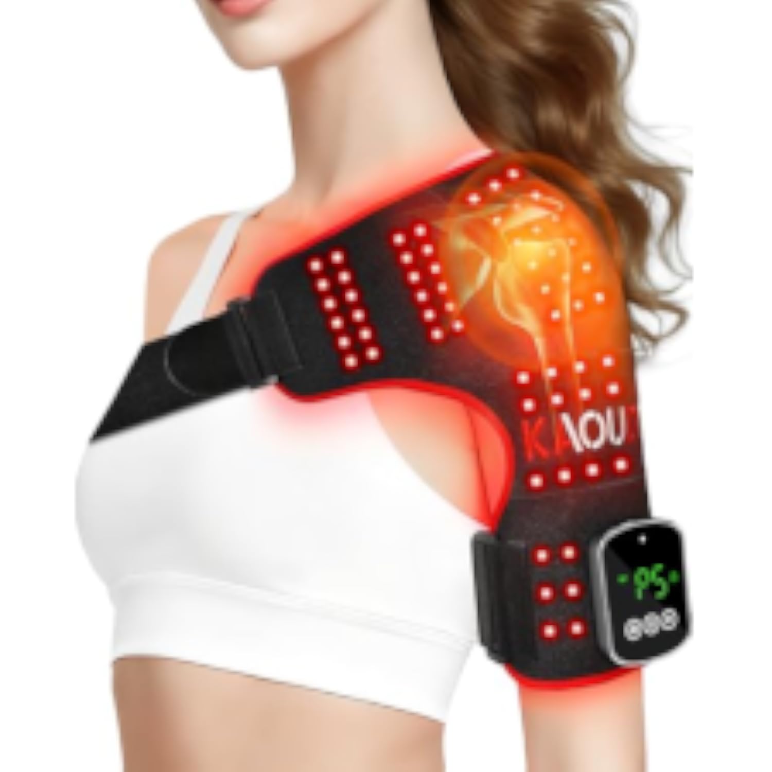 Cordless Red Light Therapy Glove for Hand, 5000mAh Rechargeable Dual-Sided 112 LEDs 660nm&850nm Infrared Light Therapy Device for Hand Finge