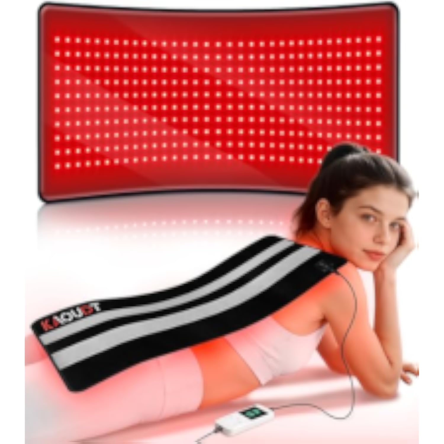 Cordless Red Light Therapy Glove for Hand, 5000mAh Rechargeable Dual-Sided 112 LEDs 660nm&850nm Infrared Light Therapy Device for Hand Finge