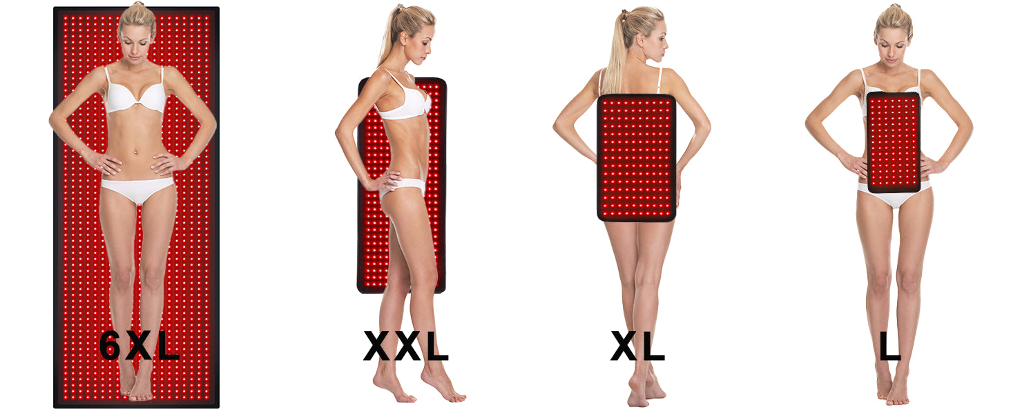 Red Light Therapy Pad for Body Back Knee Shoulder Hands Feet Portable 660nm 850nm Home Use 3 Chips in 1 Infrared Wrap Belt Gift for Women Me