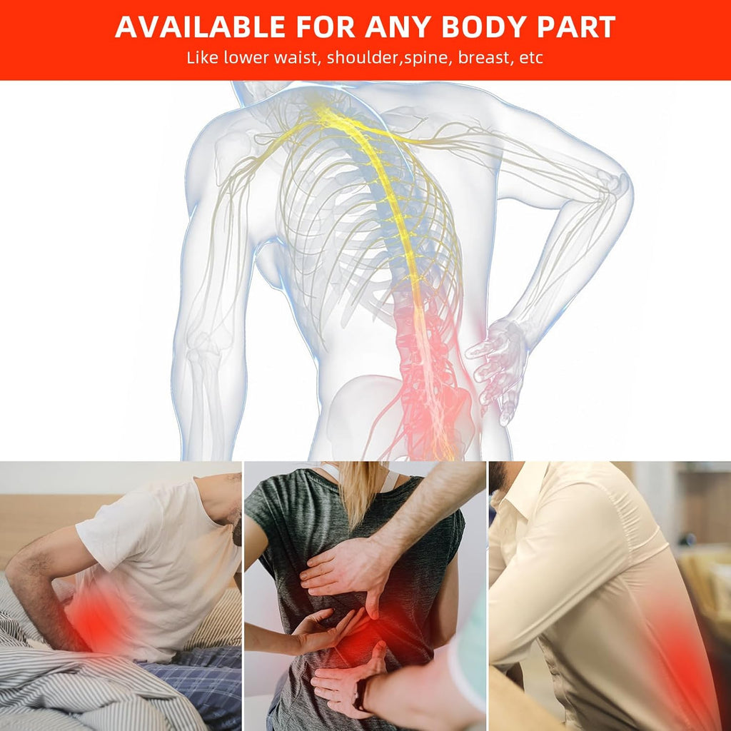 Red Light Therapy Pad for Body Back Knee Shoulder Hands Feet Portable 660nm 850nm Home Use 3 Chips in 1 Infrared Wrap Belt Gift for Women Me
