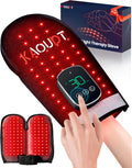 Cordless Red Light Therapy Glove for Hand, 5000mAh Rechargeable Dual-Sided 112 LEDs 660nm&850nm Infrared Light Therapy Device for Hand Finge