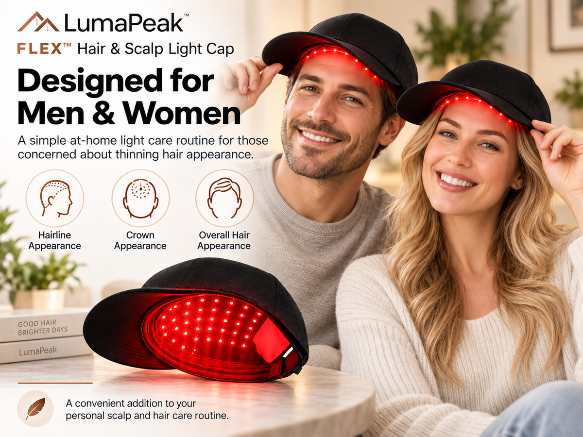 LumaPeak FLEX designed for men and women hair and scalp care
