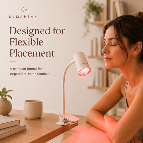 LumaPeak Beam Clip Lamp flexible at-home placement