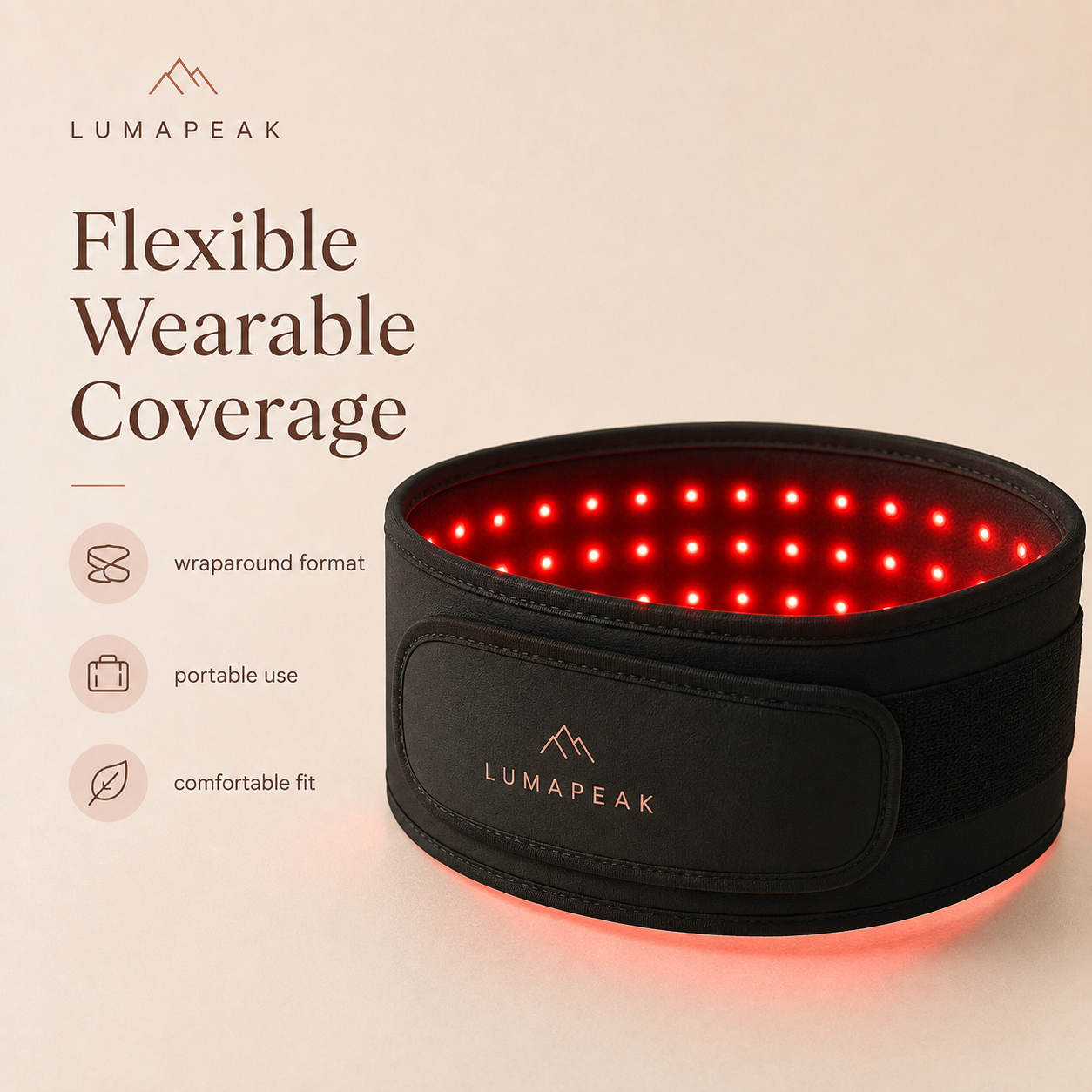 LumaPeak Flex Body Wrap flexible wearable coverage format
