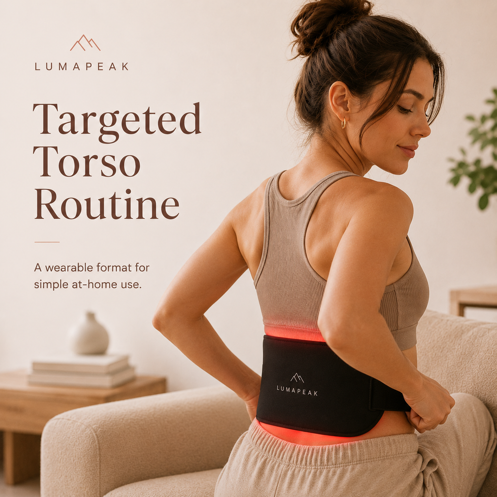 LumaPeak Flex Body Wrap targeted torso at-home routine