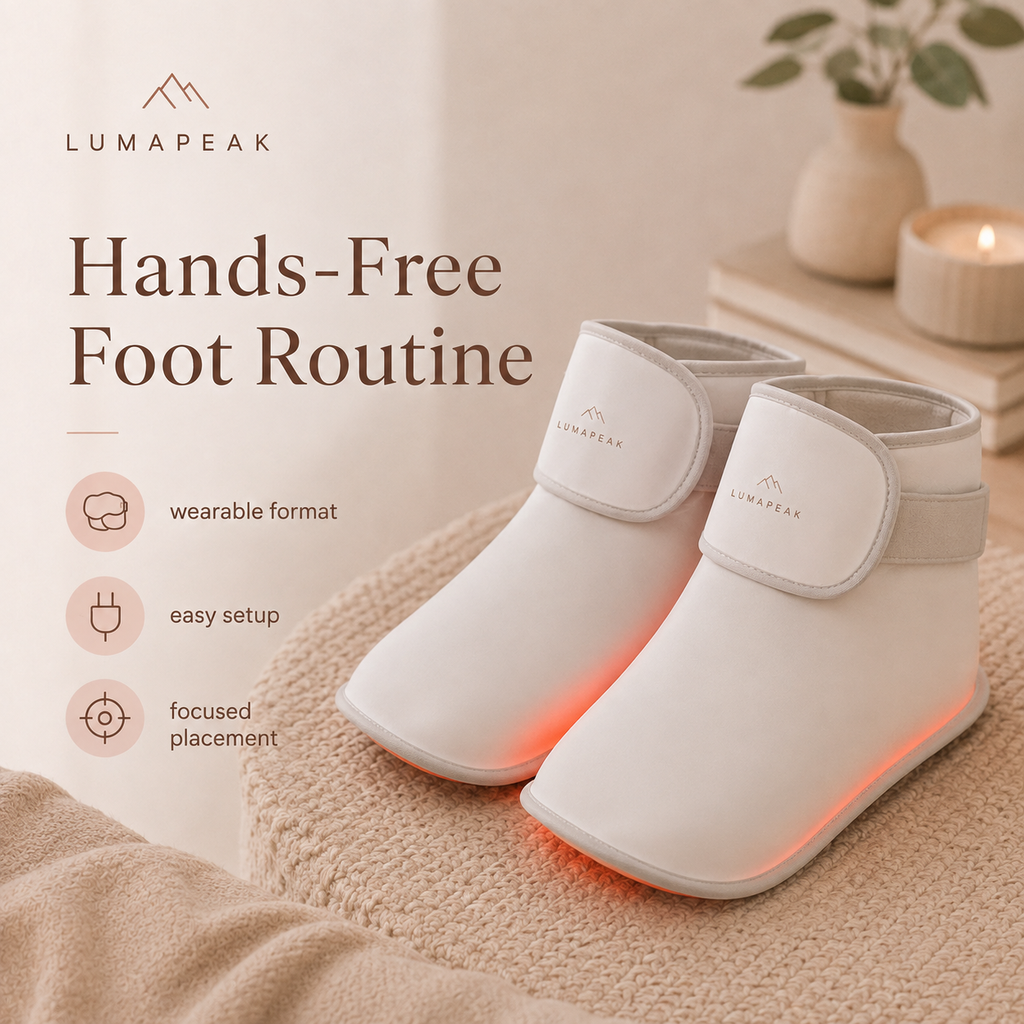 LumaPeak Flex Foot Boot hands-free foot-focused wearable format