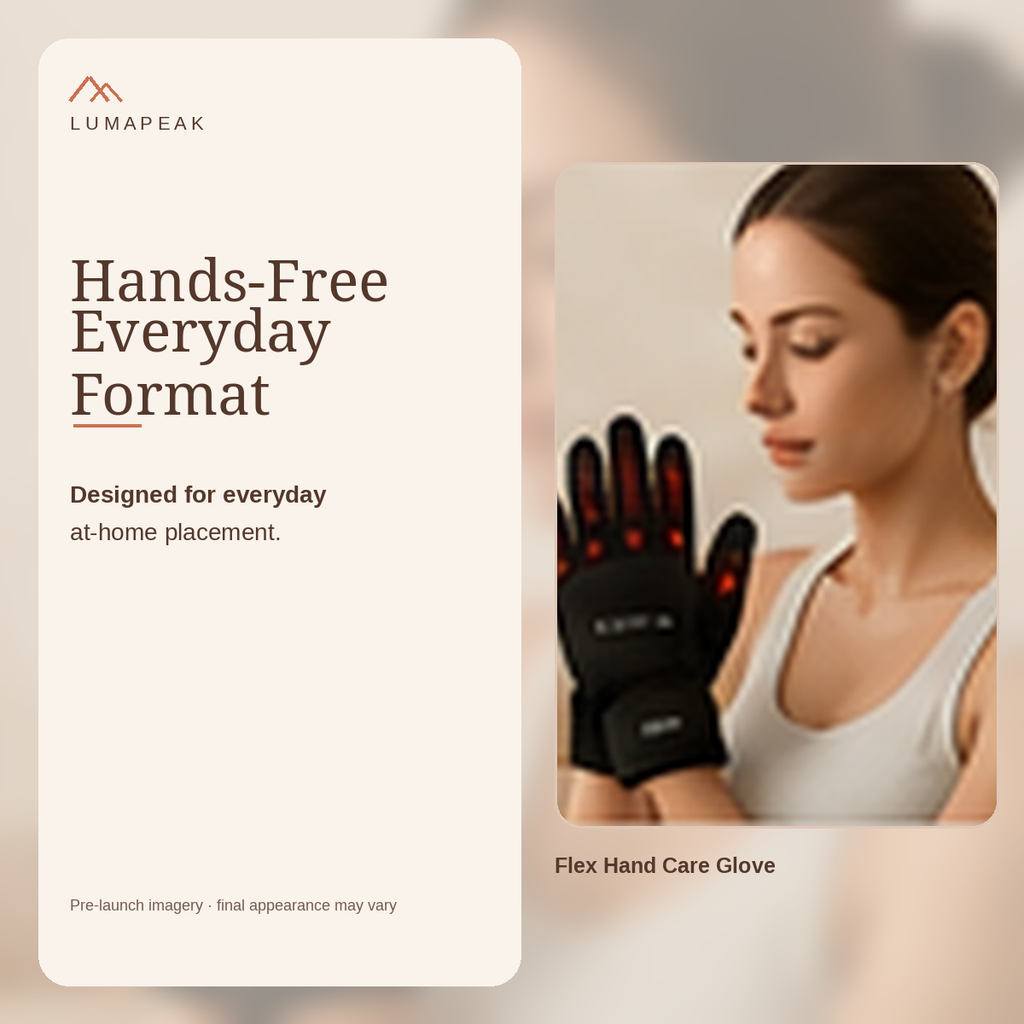 LumaPeak Flex Hand Care Glove easy at-home routine