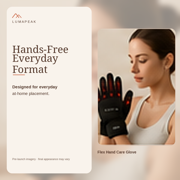 LumaPeak Flex Hand Care Glove easy at-home routine