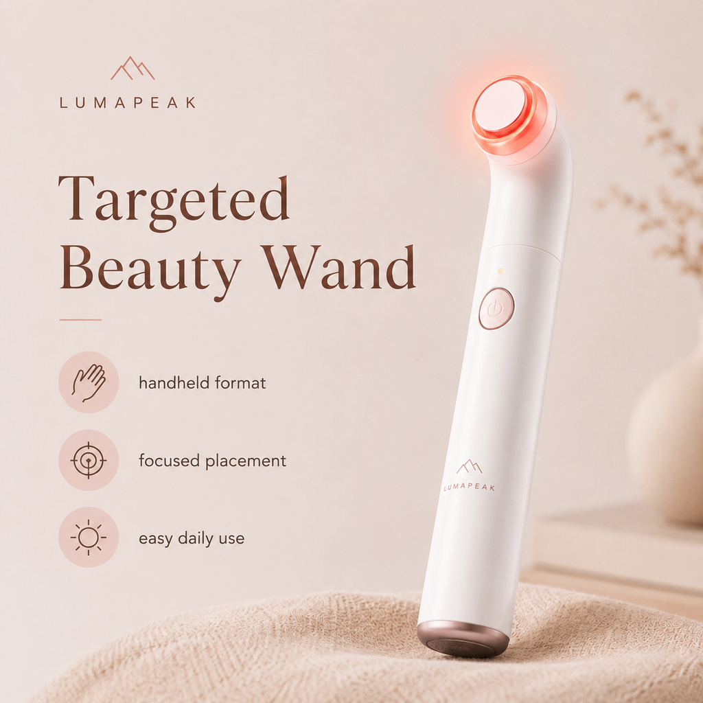 LumaPeak Glow Beauty Wand handheld targeted beauty format