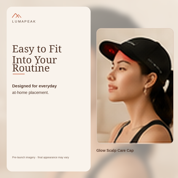 LumaPeak Glow Scalp Care Cap easy at-home routine
