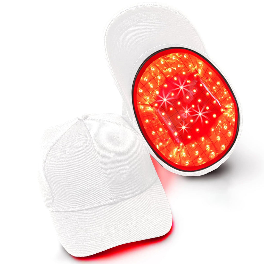 LumaPeak LED scalp care cap with red light interior