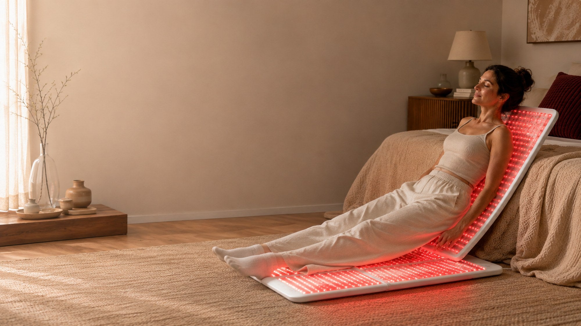 LumaPeak Restore larger-area red light routine